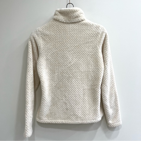 Columbia Fire Side Sherpa Fleece 1/4-Zip Pullover Creamy White Womans Small - Picture 2 of 11